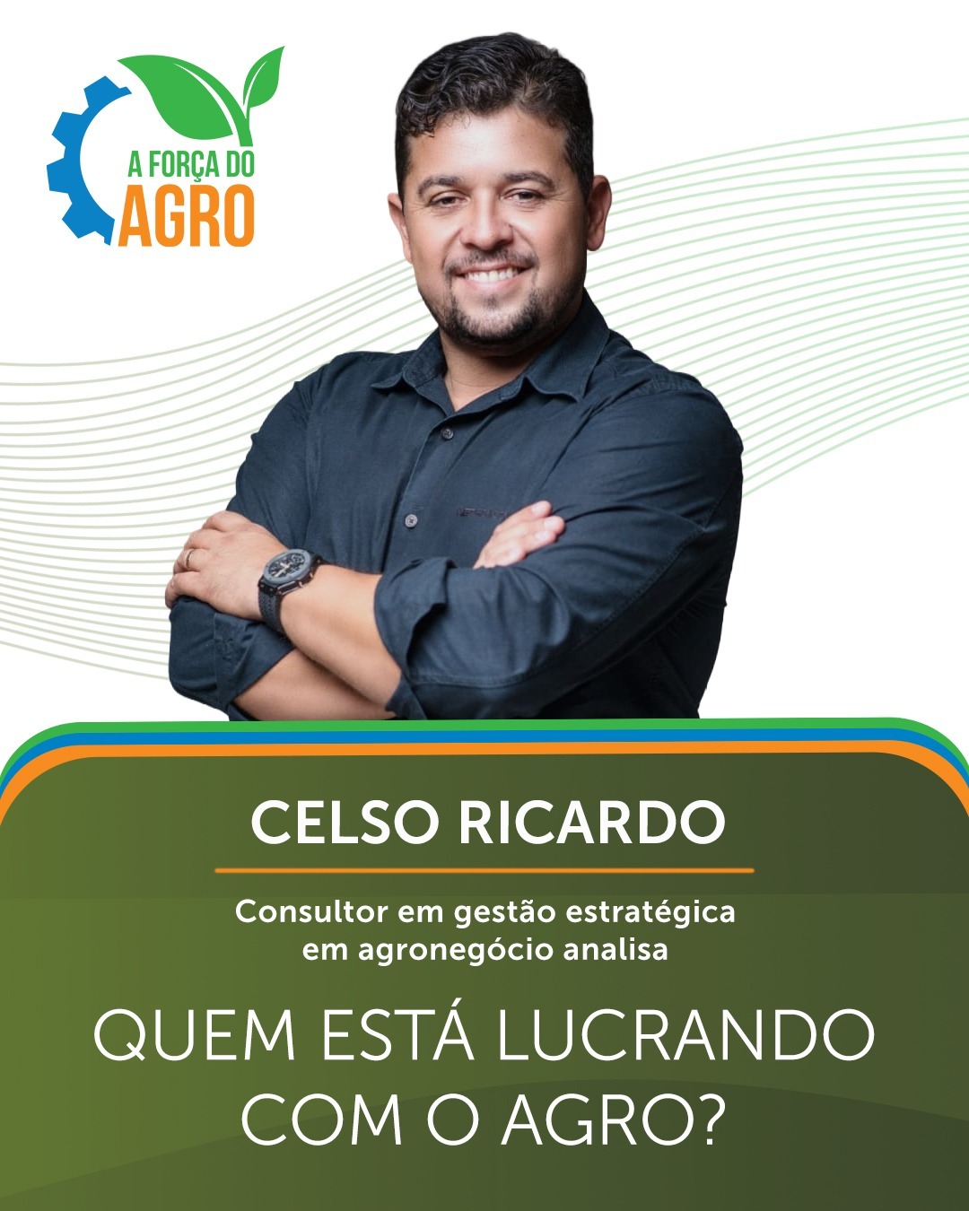 Arte de A Força do Agro com Celso Ricardo e o tema Quem está lucrando com o agro?